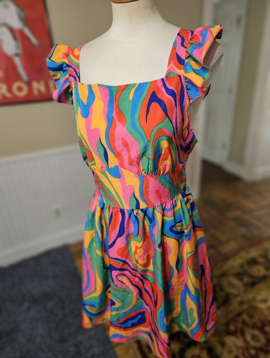 SHEIN Dresses & Skirts - Shein Psychedelic Dress XL